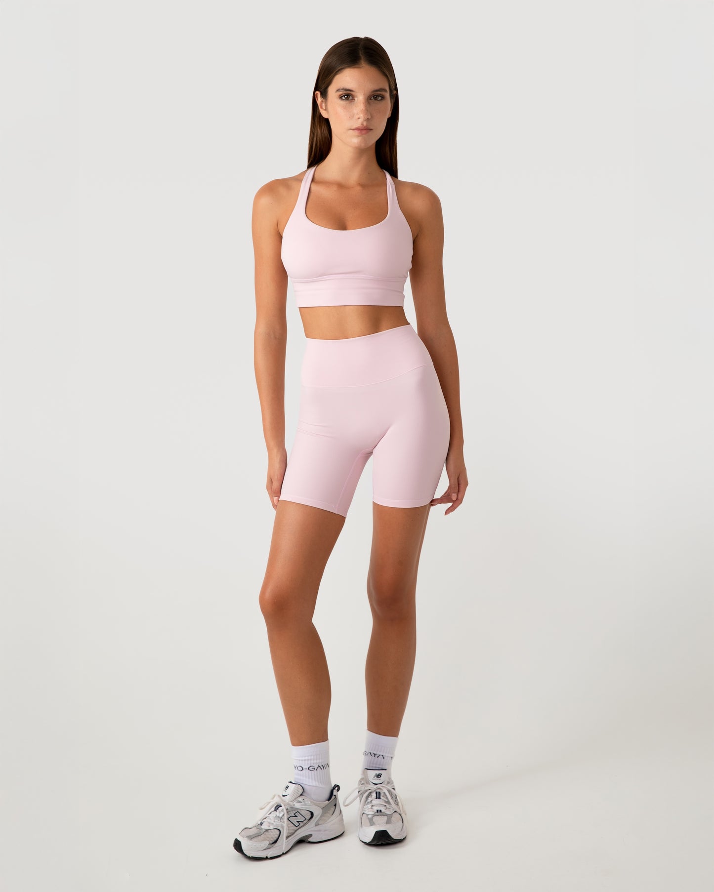 Cross Back Bra - Blossom Pink