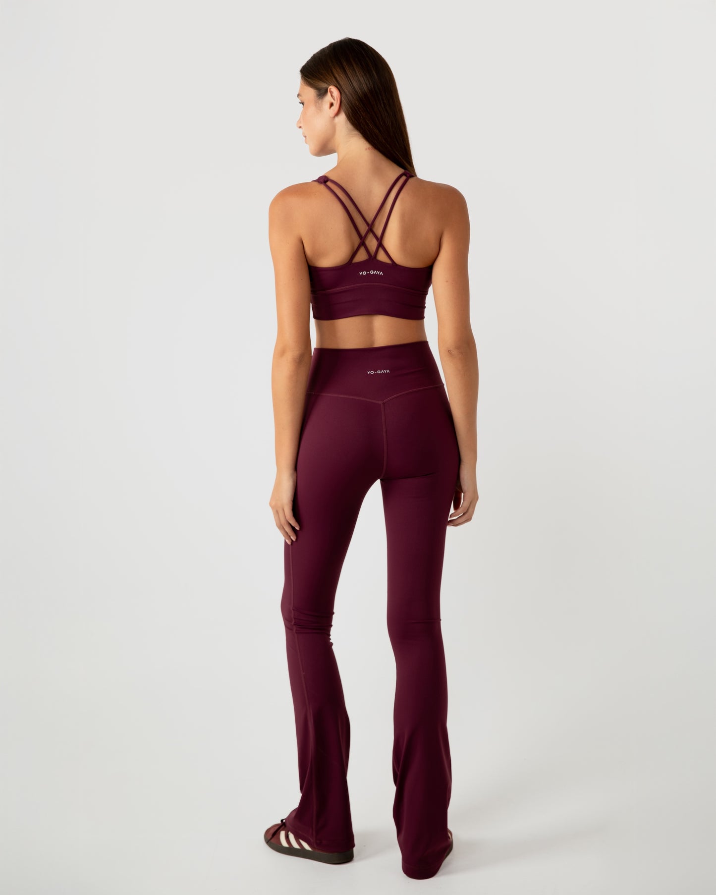 Flared Legging - Midnight Red