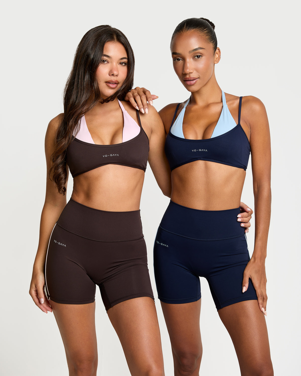 Stripe Sculpt Shorts - Navy Blue