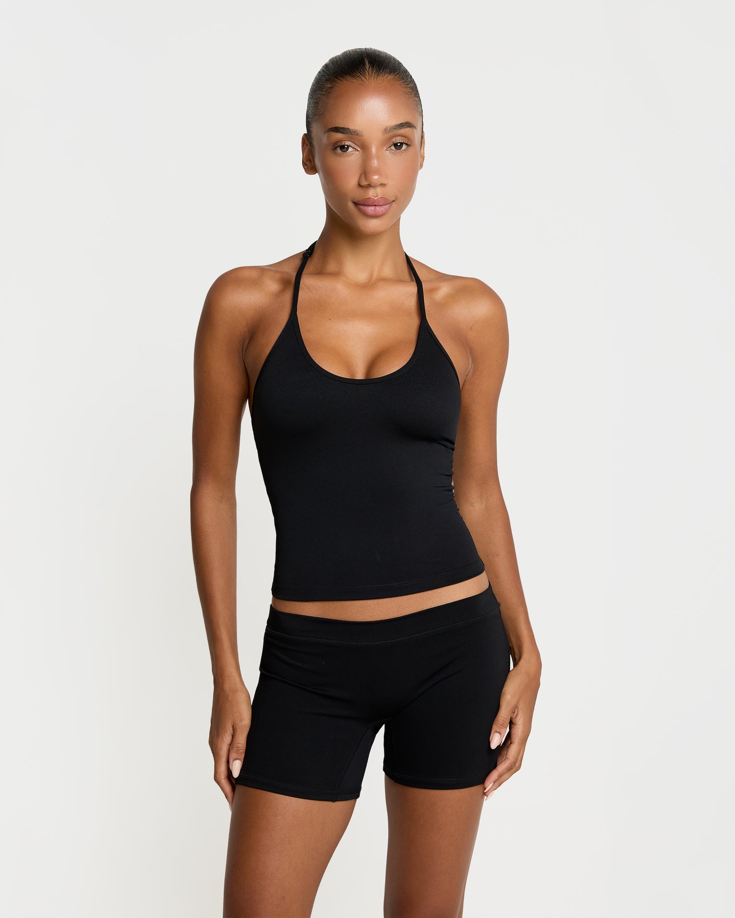Sculpt Halter Top - Black