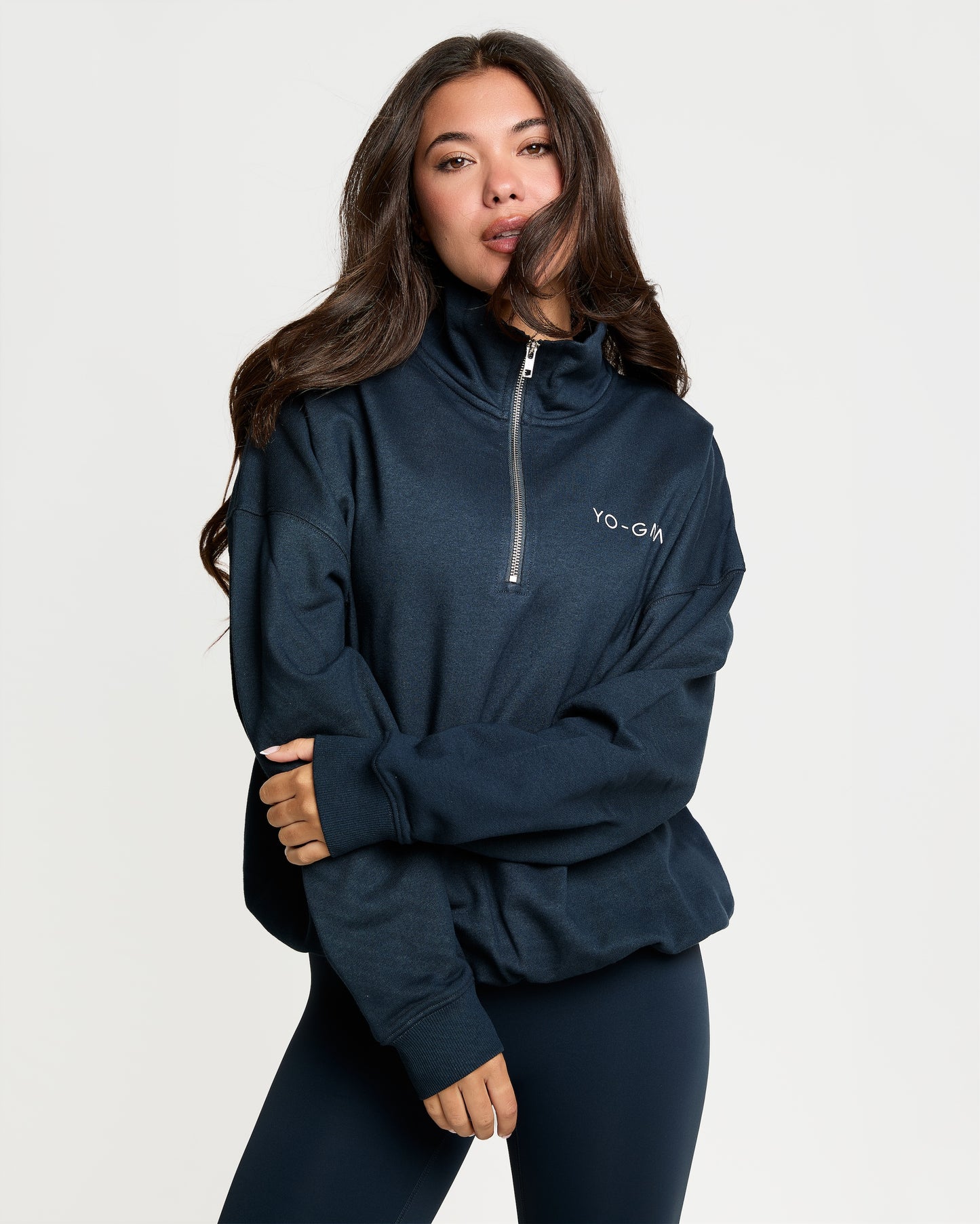 Quarter Zip Pullover - Deep Ocean Blue
