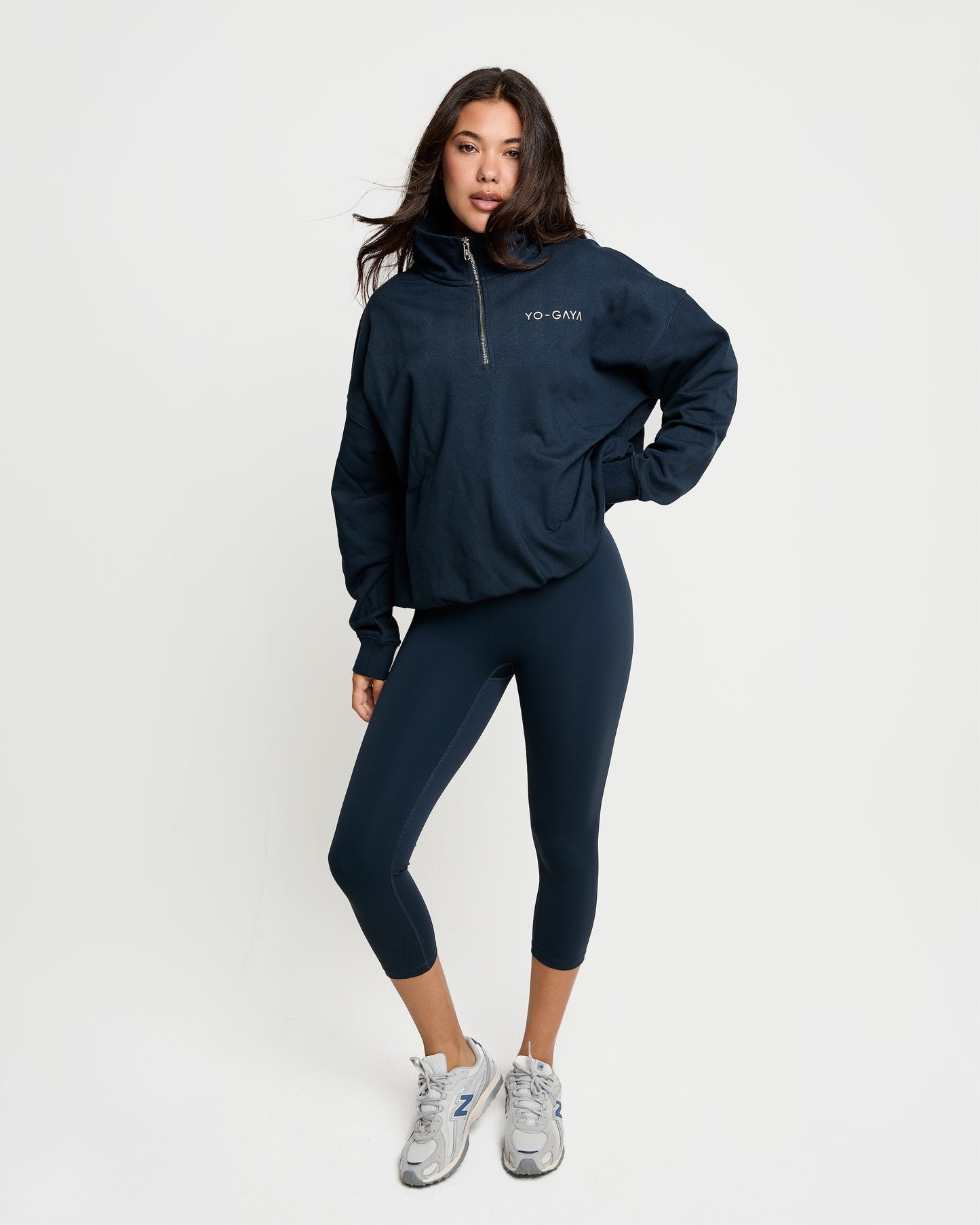 Quarter Zip Pullover - Deep Ocean Blue