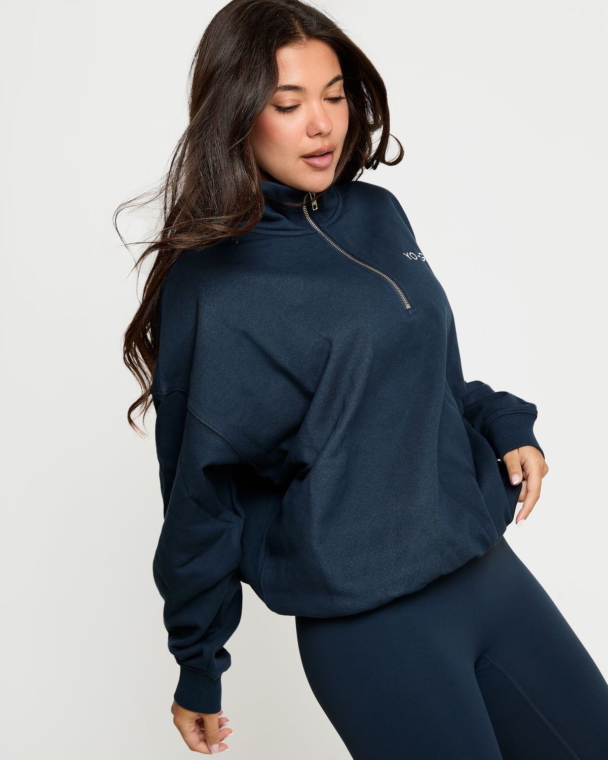 Quarter Zip Pullover - Deep Ocean Blue
